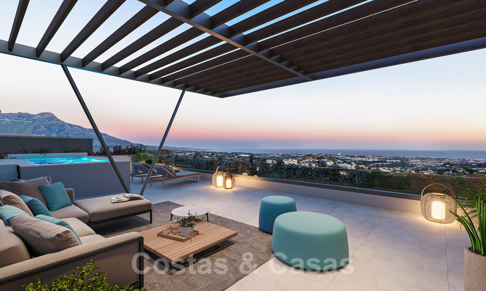 Appartements neufs, modernes et luxueux à vendre avec vue panoramique sur la mer à Marbella - Benahavis 41203