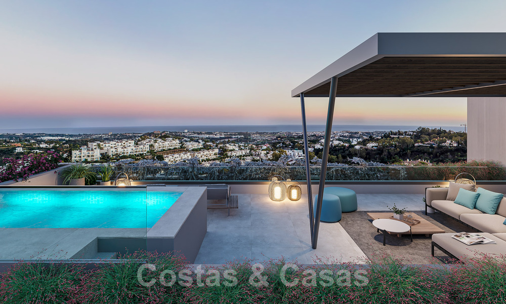 Appartements neufs, modernes et luxueux à vendre avec vue panoramique sur la mer à Marbella - Benahavis 41204