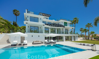 Villa contemporaine de luxe à vendre avec vue panoramique sur la mer et la montagne La Concha, sur la Golden Mile de Marbella 41330 