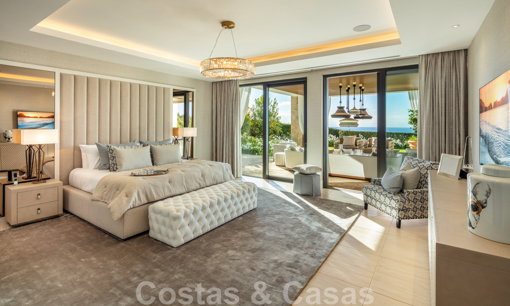 Villa de luxe contemporaine et moderne à vendre dans un style de resort avec vue panoramique sur la mer à Cascada de Camojan à Marbella 42084