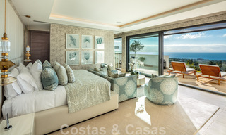 Villa de luxe contemporaine et moderne à vendre dans un style de resort avec vue panoramique sur la mer à Cascada de Camojan à Marbella 42087 