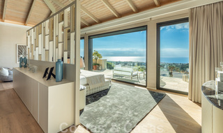 Villa de luxe contemporaine et moderne à vendre dans un style de resort avec vue panoramique sur la mer à Cascada de Camojan à Marbella 42090 