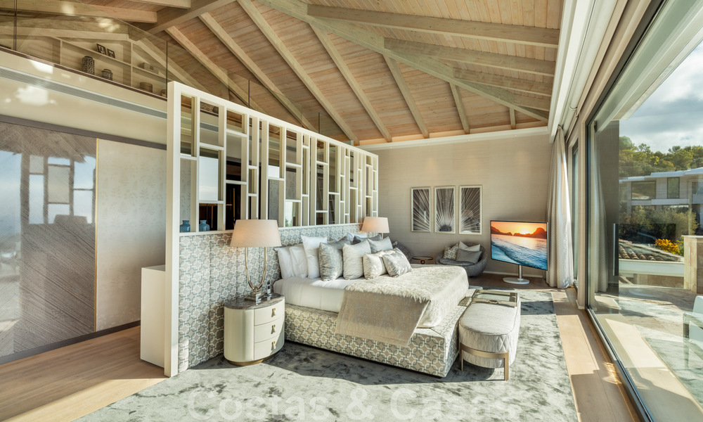 Villa de luxe contemporaine et moderne à vendre dans un style de resort avec vue panoramique sur la mer à Cascada de Camojan à Marbella 42091
