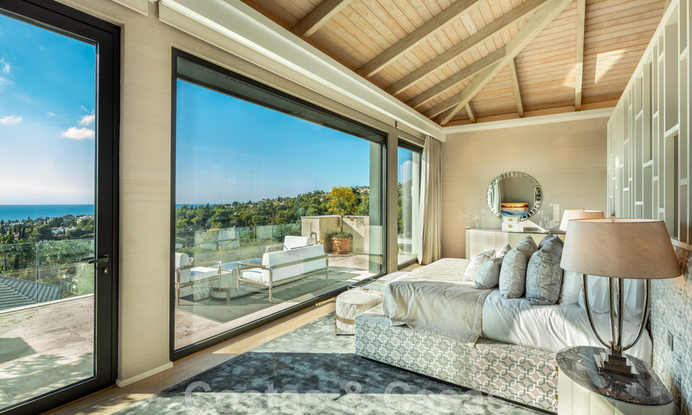 Villa de luxe contemporaine et moderne à vendre dans un style de resort avec vue panoramique sur la mer à Cascada de Camojan à Marbella 42092