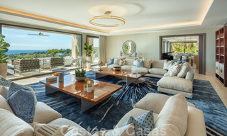 Villa de luxe contemporaine et moderne à vendre dans un style de resort avec vue panoramique sur la mer à Cascada de Camojan à Marbella 42100 