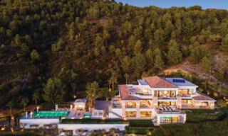 Villa de luxe contemporaine et moderne à vendre dans un style de resort avec vue panoramique sur la mer à Cascada de Camojan à Marbella 42122 