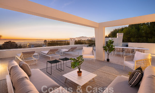 Spectaculaire penthouse moderne à vendre avec vue imprenable sur la mer dans le quartier très recherché de Sierra Blanca, sur la Golden Mile de Marbella 51496 