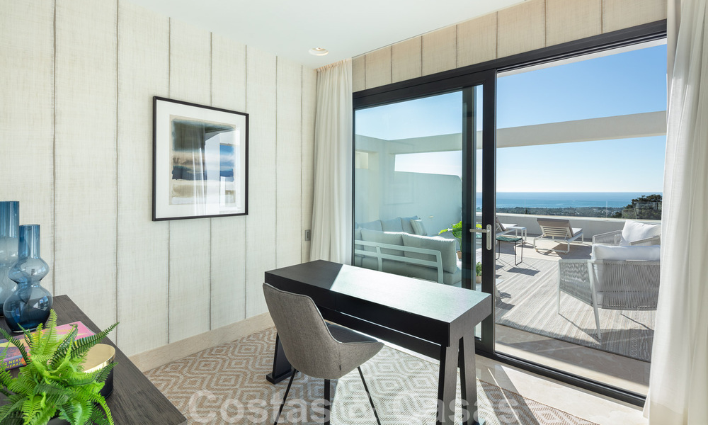 Spectaculaire penthouse moderne à vendre avec vue imprenable sur la mer dans le quartier très recherché de Sierra Blanca, sur la Golden Mile de Marbella 51515
