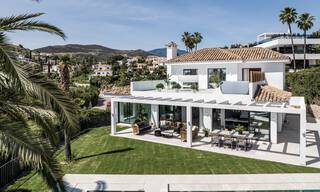 Villa méditerranéenne contemporaine de luxe à vendre avec vue sur la vallée du golf à Nueva Andalucia - Marbella 42825 