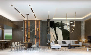 Vente d'une villa design sur plan, avec solarium, à distance de marche de la plage dans le quartier chic de Guadalmina Baja à Marbella 42573 