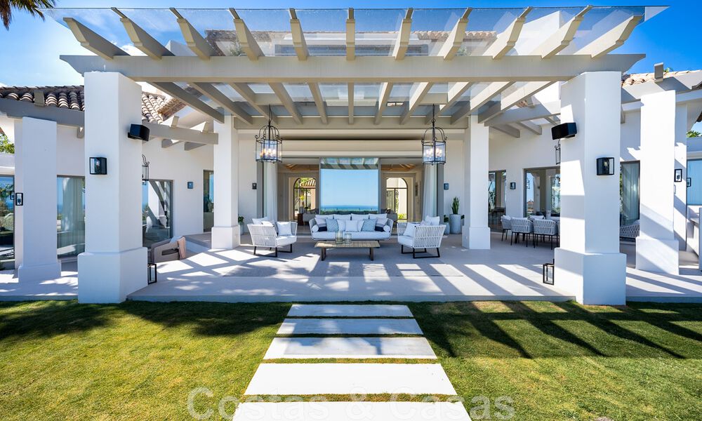 Vente d'une prestigieuse villa de luxe de style méditerranéen avec vue panoramique sur la mer à Benahavis - Marbella 43438