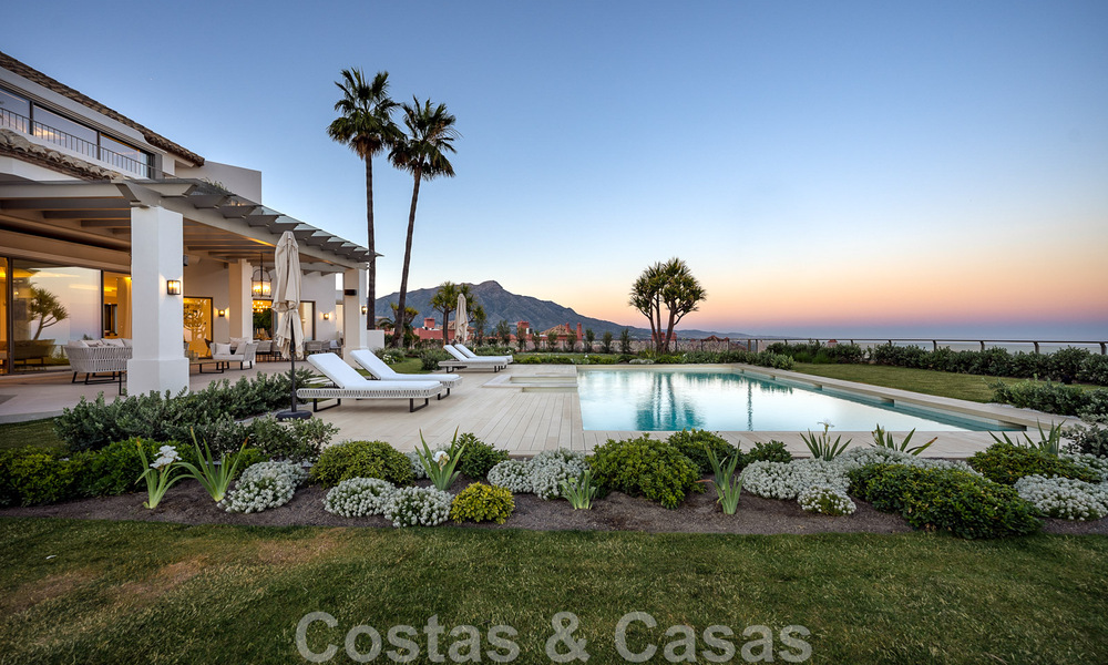 Vente d'une prestigieuse villa de luxe de style méditerranéen avec vue panoramique sur la mer à Benahavis - Marbella 43525