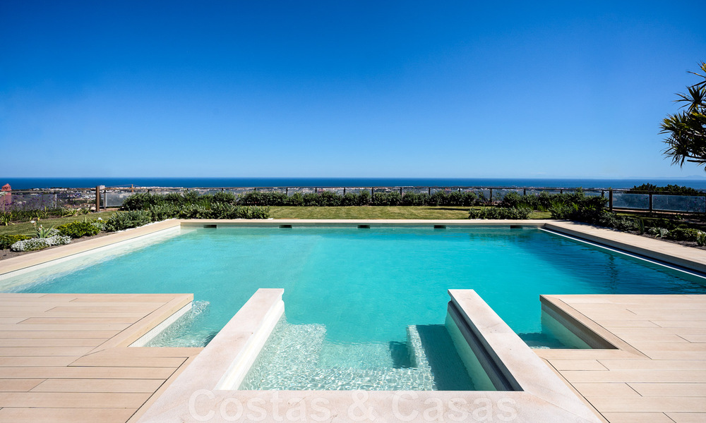 Vente d'une prestigieuse villa de luxe de style méditerranéen avec vue panoramique sur la mer à Benahavis - Marbella 43527