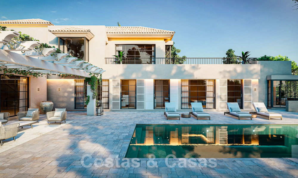 Fantastique, villa de luxe à vendre de style contemporain, à distance de marche de toutes les commodités et des plages du Golden Mile, Marbella 43180