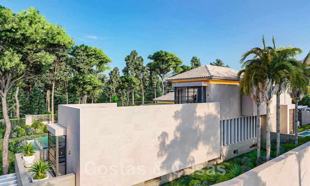 Fantastique, villa de luxe à vendre de style contemporain, à distance de marche de toutes les commodités et des plages du Golden Mile, Marbella 43190