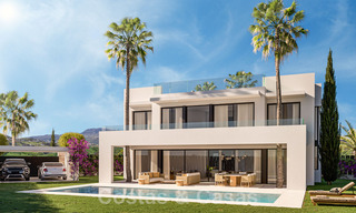 Nouvelles! Villas contemporaines de luxe à vendre à distance de marche d'un club de golf renommé, sur le nouveau Golden Mile entre Marbella et Estepona 43219 