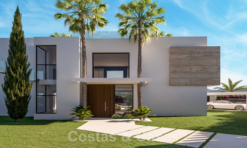 Nouvelles! Villas contemporaines de luxe à vendre à distance de marche d'un club de golf renommé, sur le nouveau Golden Mile entre Marbella et Estepona 43220