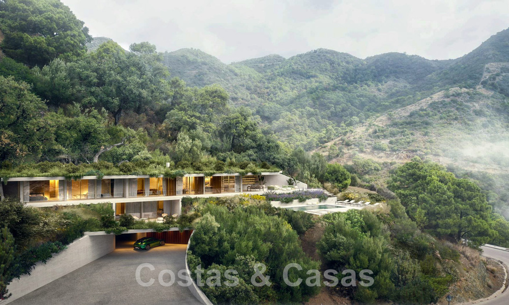 Nouvelle sur le marché! Villa de design avant-gardiste à vendre, en harmonie avec la nature, avec des vues fabuleuses à Benahavis - Marbella 43352