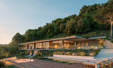 Nouvelle sur le marché! Villa de design avant-gardiste à vendre, en harmonie avec la nature, avec des vues fabuleuses à Benahavis - Marbella 43355