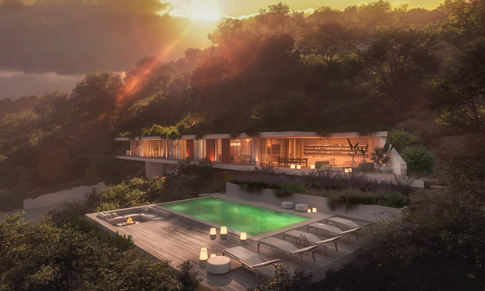 Nouvelle sur le marché! Villa de design avant-gardiste à vendre, en harmonie avec la nature, avec des vues fabuleuses à Benahavis - Marbella 43356