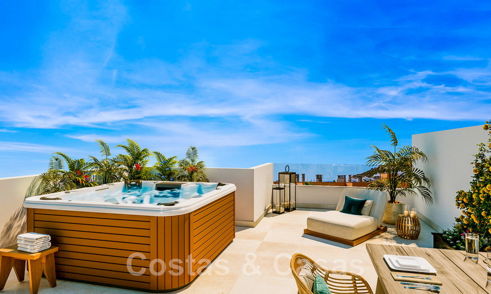 Nouvelles résidences contemporaines à vendre avec vue imprenable sur la mer à Manilva sur la Costa del Sol 43331