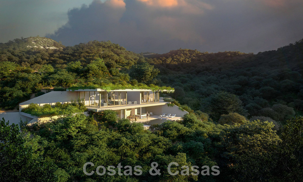 Nouvelle sur le marché ! Villa design innovante à vendre, complètement nichée dans la nature environnante, avec de superbes vues panoramiques à Benahavis - Marbella 43346