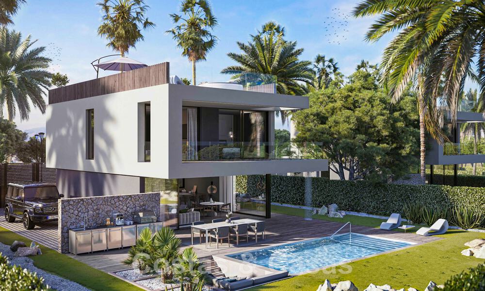 Nouvelles sur le marché ! Villas modernes de luxe à vendre dans un complexe de golf sur le nouveau Golden Mile, entre Marbella et Estepona 43357