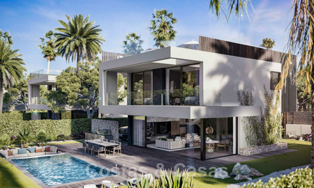 Nouvelles sur le marché ! Villas modernes de luxe à vendre dans un complexe de golf sur le nouveau Golden Mile, entre Marbella et Estepona 43358