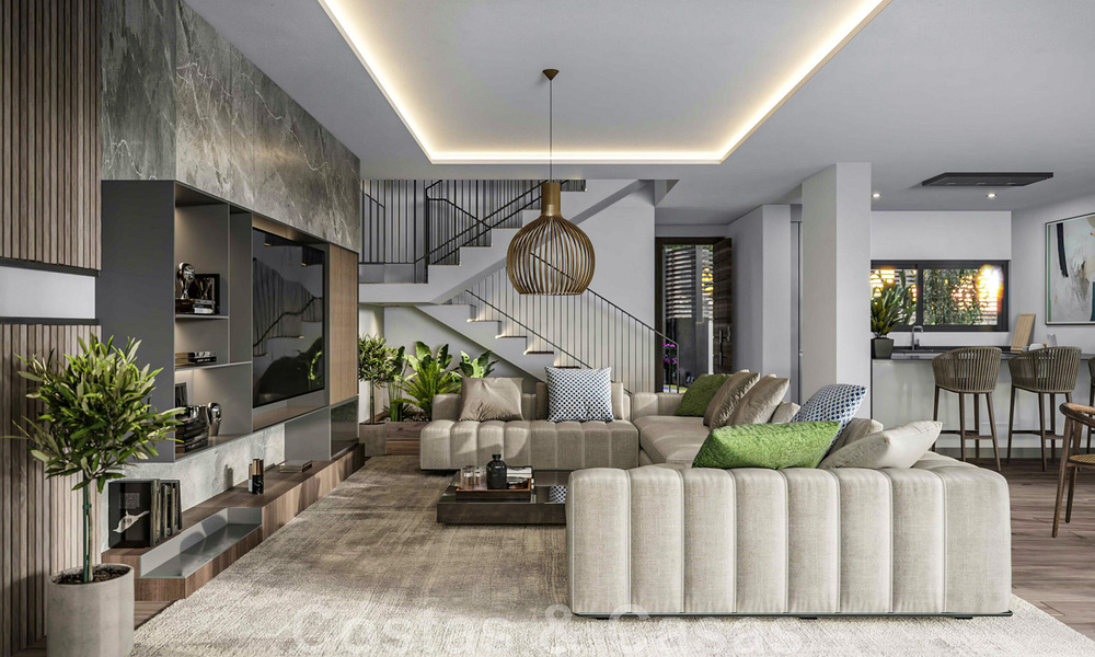 Nouvelles sur le marché ! Villas modernes de luxe à vendre dans un complexe de golf sur le nouveau Golden Mile, entre Marbella et Estepona 43363