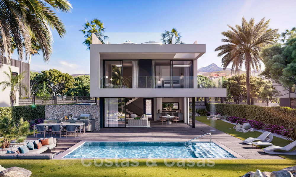 Nouvelles sur le marché ! Villas modernes de luxe à vendre dans un complexe de golf sur le nouveau Golden Mile, entre Marbella et Estepona 43364