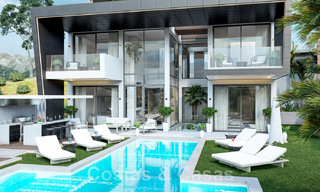 Villas neuves, modernes et luxueuses à vendre, avec jacuzzi sur le solarium, dans une zone de golf exclusive à Benahavis - Marbella 43412 