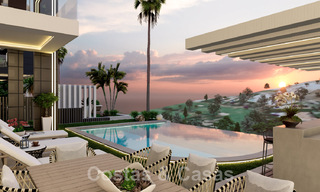 Villas neuves, modernes et luxueuses à vendre, avec jacuzzi sur le solarium, dans une zone de golf exclusive à Benahavis - Marbella 43423 
