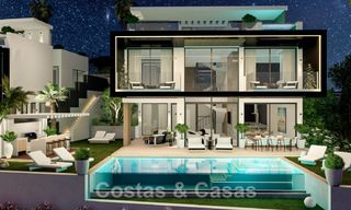 Villas neuves, modernes et luxueuses à vendre, avec jacuzzi sur le solarium, dans une zone de golf exclusive à Benahavis - Marbella 43430 