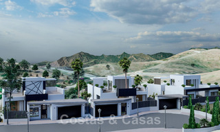 Villas neuves, modernes et luxueuses à vendre, avec jacuzzi sur le solarium, dans une zone de golf exclusive à Benahavis - Marbella 43432 
