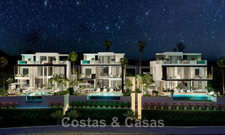 Villas neuves, modernes et luxueuses à vendre, avec jacuzzi sur le solarium, dans une zone de golf exclusive à Benahavis - Marbella 43434 