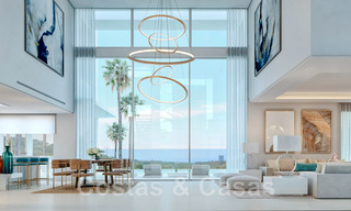 Nouvelles villas de luxe modernistes à vendre, avec beaucoup d'intimité et vue sur la mer, dans une communauté surveillée sur les collines de Marbella 43376 