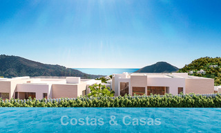 Nouvelles villas de luxe modernistes à vendre, avec beaucoup d'intimité et vue sur la mer, dans une communauté surveillée sur les collines de Marbella 43384 