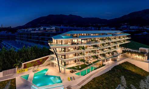 Appartements de luxe durables à vendre dans un emplacement privilégié avec vue panoramique sur la mer, situés entre Benalmadena et Fuengirola - Costa del Sol 51370