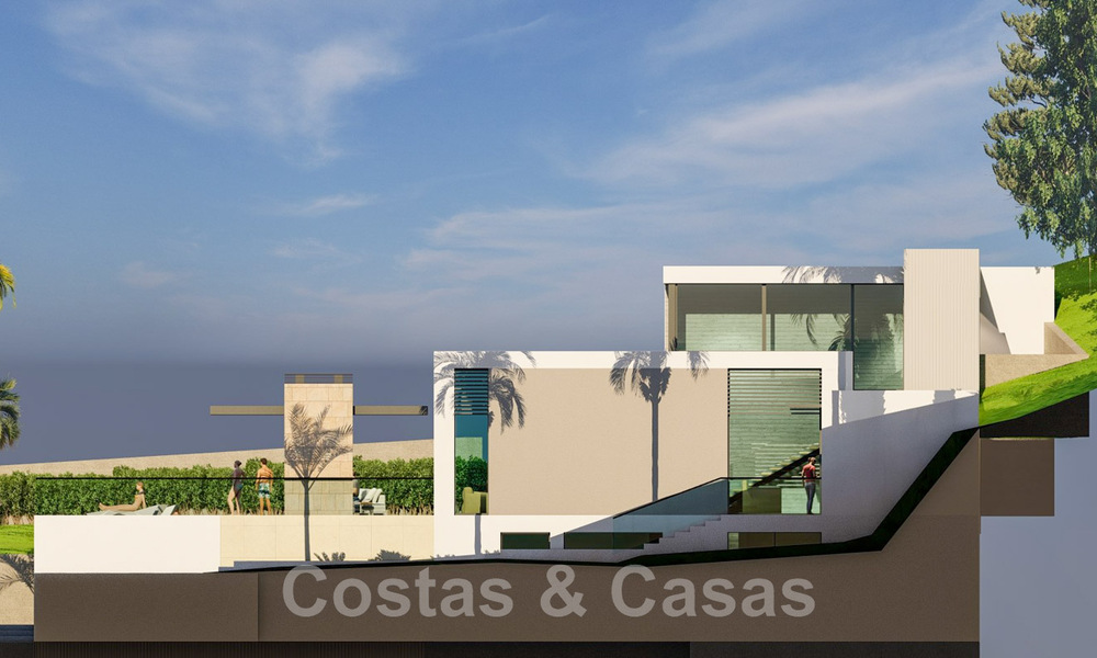 2 Parcelles + projet de construction exclusif à vendre pour une majestueuse villa contemporaine à Nueva Andalucia, Marbella 43917