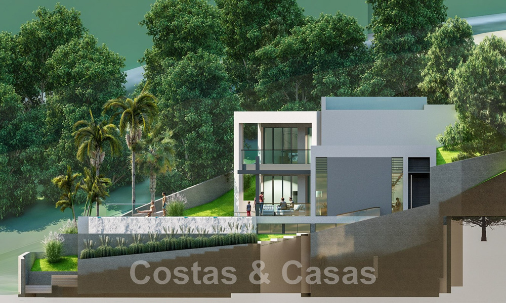 2 Parcelles + projet de construction exclusif à vendre pour une majestueuse villa contemporaine à Nueva Andalucia, Marbella 43927