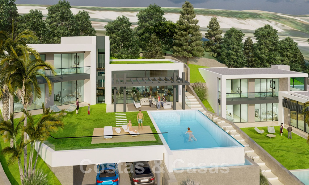 2 Parcelles + projet de construction exclusif à vendre pour une majestueuse villa contemporaine à Nueva Andalucia, Marbella 43929