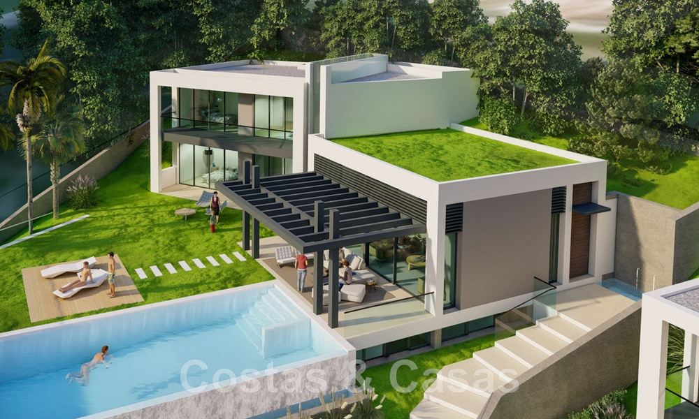 2 Parcelles + projet de construction exclusif à vendre pour une majestueuse villa contemporaine à Nueva Andalucia, Marbella 43931