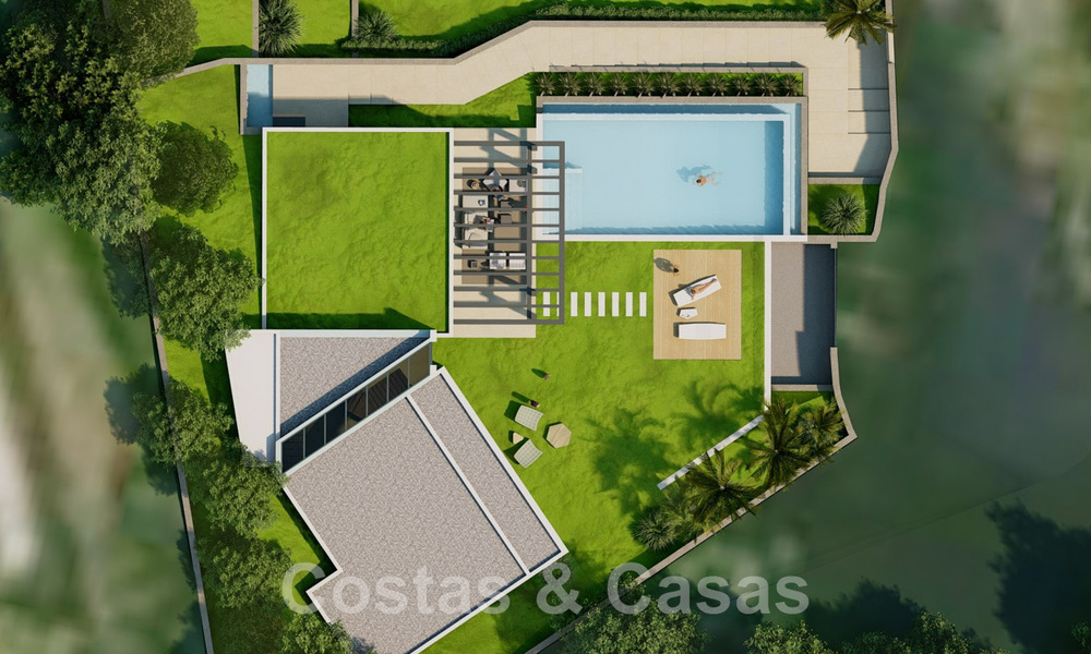 2 Parcelles + projet de construction exclusif à vendre pour une majestueuse villa contemporaine à Nueva Andalucia, Marbella 43932