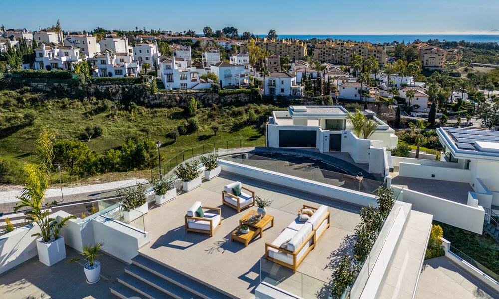 Spectaculaires villas de luxe à vendre, d'architecture contemporaine, situées dans un complexe de golf sur le nouveau Golden Mile entre Marbella et Estepona 63158