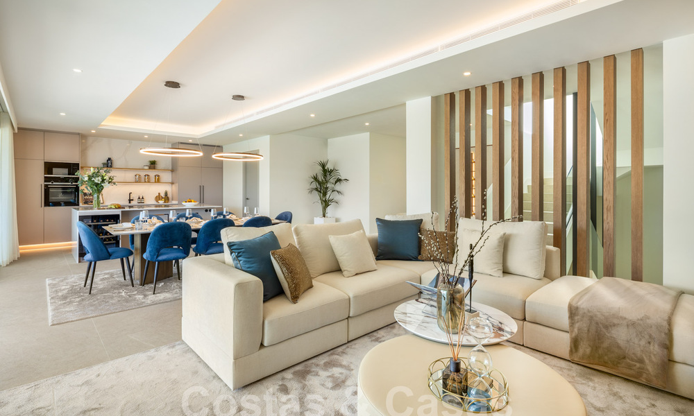 Spectaculaires villas de luxe à vendre, d'architecture contemporaine, situées dans un complexe de golf sur le nouveau Golden Mile entre Marbella et Estepona 63176