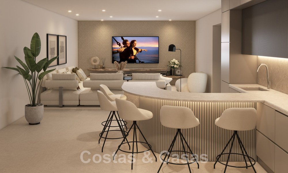 Spectaculaires villas de luxe à vendre, d'architecture contemporaine, situées dans un complexe de golf sur le nouveau Golden Mile entre Marbella et Estepona 63191