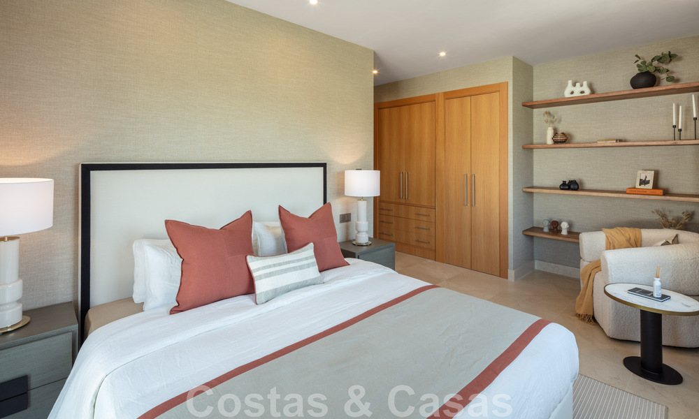 Superbe villa de luxe à vendre dans une architecture méditerranéenne moderne, avec vue sur la mer et dans un complexe de golf à Benahavis – Marbella 44161