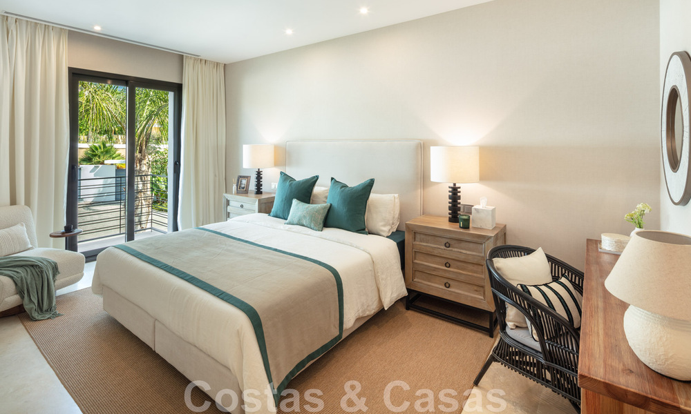 Superbe villa de luxe à vendre dans une architecture méditerranéenne moderne, avec vue sur la mer et dans un complexe de golf à Benahavis – Marbella 44163