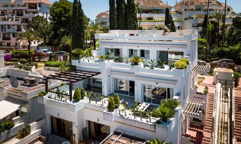 Penthouse de luxe entièrement rénové à vendre dans un style scandinave avec de grandes terrasses sur la Golden Mile de Marbella 44281