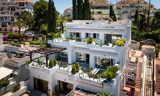Penthouse de luxe entièrement rénové à vendre dans un style scandinave avec de grandes terrasses sur la Golden Mile de Marbella 44281 